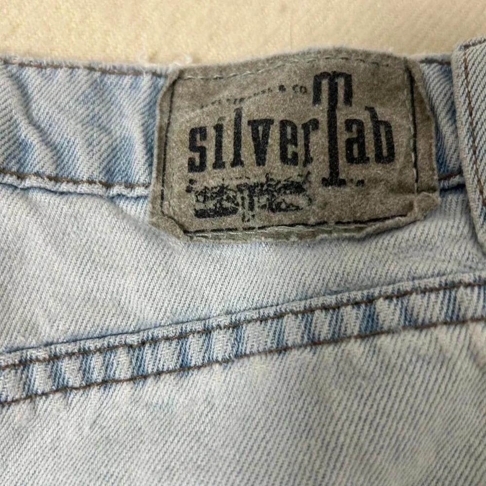 Vintage Men's Levis SilverTab Loose Fit‎ Light Wash Jeans 38x32 USA Baggy Skater